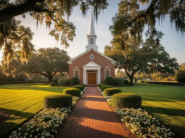 Church campus grounds · Monticello